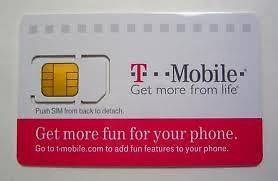 NEW T mobile Pay as you go SIM cards with 10 £ credit for mobile 
