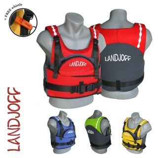 LANDJOFF KAYAK CANOE BUOYANCY AID WATERSPORT VEST PFD (lifejacket 