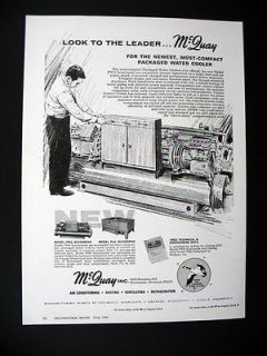 McQuay Model PWA Seasonpak Packaged Water Chiller Cooler 1965 print Ad
