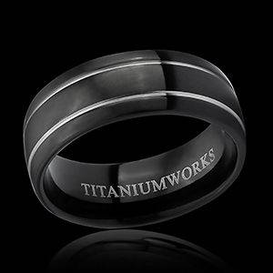 mens titanium wedding bands in Mens Jewelry