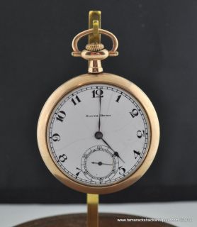   Bend Grade 407 Extra Thin 12s Gold Filled Pocket Watch for Repair