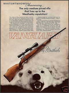 1971 WEATHERBY VANGUARD RIFLE w/Scope AD~Polar Bear