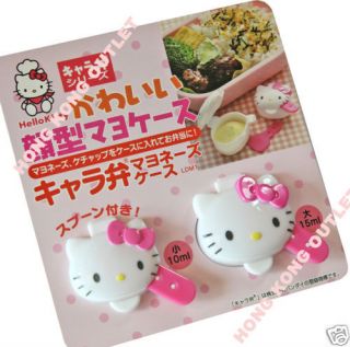Hello Kitty Sauce Seasoning Container Case Bento Japan Sanrio B46b