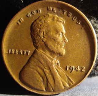1942 P Lincoln Wheat Cent Penny   Outstanding Coin