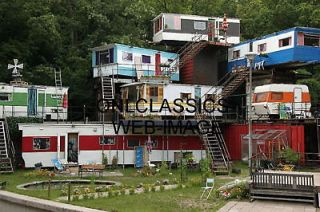 REDNECK HOTEL STACKED TRAILER HOUSING PHOTO AWESOME AMERICANA 