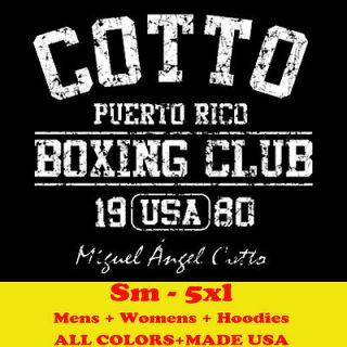 COTTO MIGUEL BOXING CLUB retro auto mma gloves puerto rico rican 