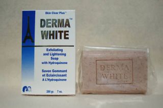 DERMA WHITE BLEACHING WHITENING LIGHTENING HYDROQUINONE SOAP 2% USA 