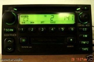   Tundra Sienna Tape CD player Radio AD6803 00 01 02 (Fits Toyota Land