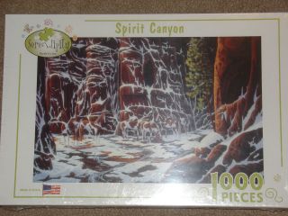   Serendipity jigsaw Puzzle Spirit Canyon 1000 Piece hidden horses