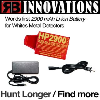   Innovations HP 2900 Lithium ion 12v Battery for Whites Metal Detectors