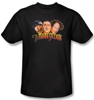 NEW Men Women Youth Kid The Three Stooges Larry Curly Moe Logo Title T 