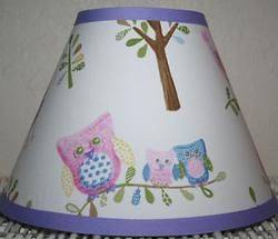   Owl Bird Lampshade Shade mw Pottery Barn Kids Girls custom Choose Trim