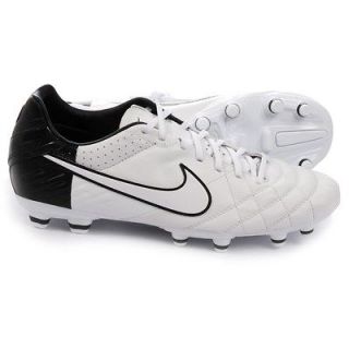 Nike Tiempo Mystic IV FG Soccer Cleat White/Black EURO 2012 Special 