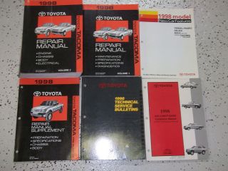 1998 Toyota TACOMA TRUCK Service Repair Shop Manual Set FACTORY BOOK 