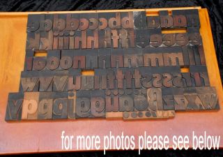 86 wood printing blocks 3.54 Letterpress wooden type woodtype 