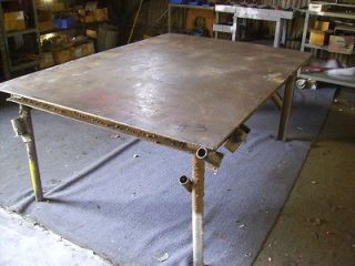 Industrial Steel Work Bench Heavy Duty Welding Table 72x51x30H 3/8 