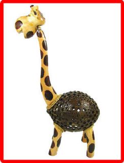 Handmade Wooden Crafts   Coconut Shell Lamp   Giraffe Lamp #2