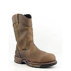   Aztec Mens Size 13 Brown Boots Work Wide Steel Toe Leather Work Boots