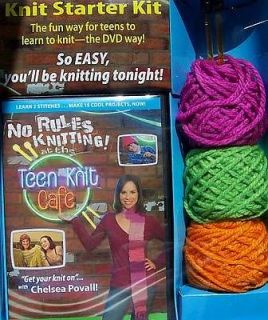 No Rules Knitting At The Teen Knit Cafe Knit Starter Kit