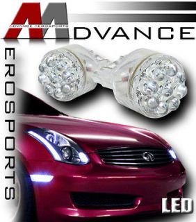 2x 7443 T20 Wedge 15 High Power LED Red Stop/Brake Tail Light Bulb DC 