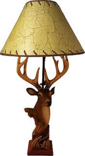 Table Lamp Deer light Log cabin decor Rustic Western