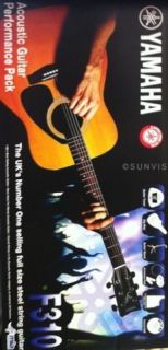 Yamaha Natural Acoustic Guitar Kit F310 Performance Pack 