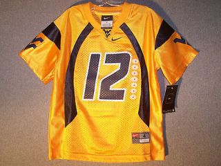   Virginia Mountaineers Yellow #12 Football Jersey Kids Sz Fits 4 Yr Old