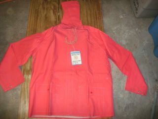   vintage rubber rain coat new 1970s mens pick size jacket parka