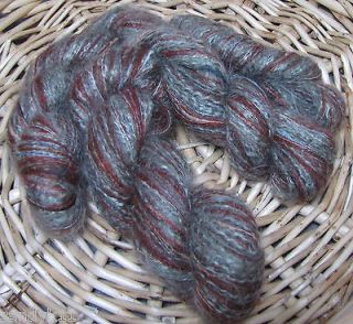   combo mix blend yarn set of 2 skeins mohair alpaca silk angora earthen
