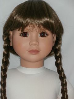   15 Doll Wig Fits My Twinn or Apple Valley Doll Brown Brunette Braids