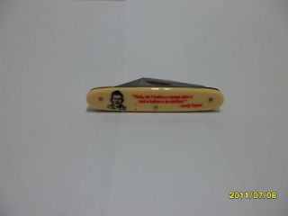 ANDY TAYLOR (ANDY GRIFFITH SHOW ) NOVELTY KNIFE JF