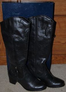 Andrew Geller Brock Black Boots New in Box  Size 9