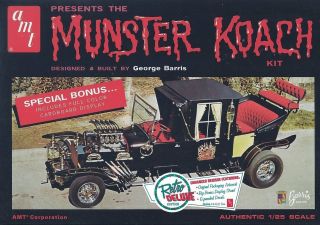 AMT MUNSTER KOACH MODEL KIT 1/25 SCALE GEORGE BARRIS RETRO DELUXE 
