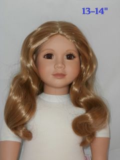 14 Doll Wig Fits My Twinn or Apple Valley Dolls Golden Blonde Center 