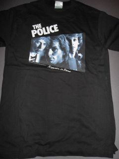 POLICE Regatta De Blanc Logo T Shirt **NEW the tour concert band music 