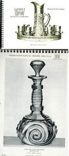 Meriden Cut Glass Wilcox Silver Catalog ABCG American book engraved