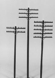 RIX Railroad Telephone Poles 40 foot Poles only Kit HO 36 pk