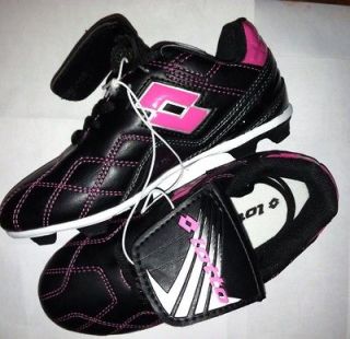 Lotto Girls Youth Soccer Cleats Shoes Pink Black size 2 NWOT. No 
