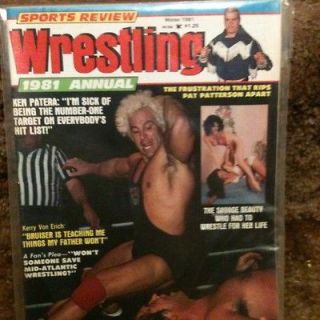 Sports Review Wrestling Magazine Winter 1981 Ken Patera Womens 