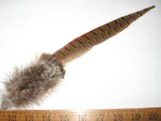 Vintage millinery hat turkey feather pompom trim 5478 hair accessory 