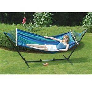 Stansport Cayman Double Fabric Hammock With Stand Fast 
