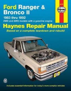 Ford Ranger and Bronco II 1983 Thru 1992 by John Haynes, Homer Eubanks 