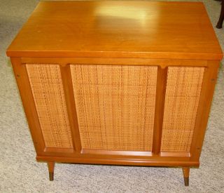Vintage Allen Organ Co. Retro Slant Leg Rotating Speaker Cabinet W/2 