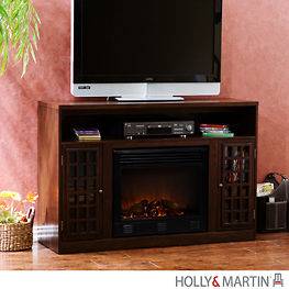 Holly & Martin Akita TV Stand Media Storage Center Electric Fireplace 