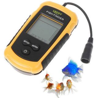 100m Portable Sonar Sensor Fish Finder Alarm Transducer in Fishfinders 