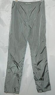 TAGLIA UNICA Gray Nylon sz 8 Parachute Pants Henri Bendel size 42 