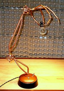 Skeleton Hand Articulating Desk Lamp Table Light Steampunk Drafting 