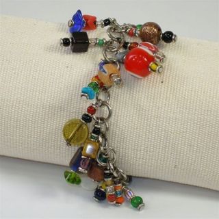   Ethnic Handmade Artisan Charm Bead Multicolor African Bracelet chain