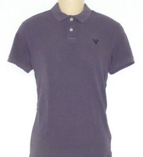American Eagle Outfitters AEO Grape Purple Athletic Fit Mens Polo 