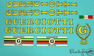 Guerciotti set of decals vintage multiple choices!!